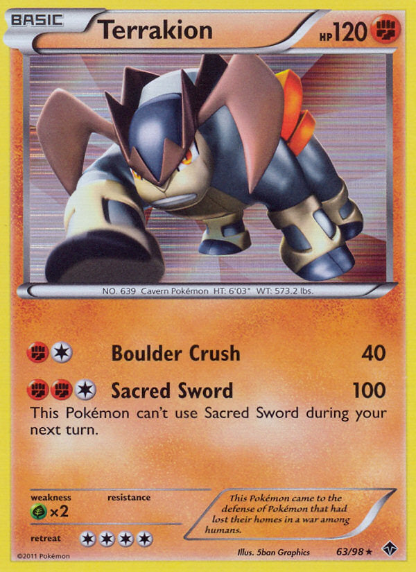 Emerging Powers Holo Terrakion #63/98